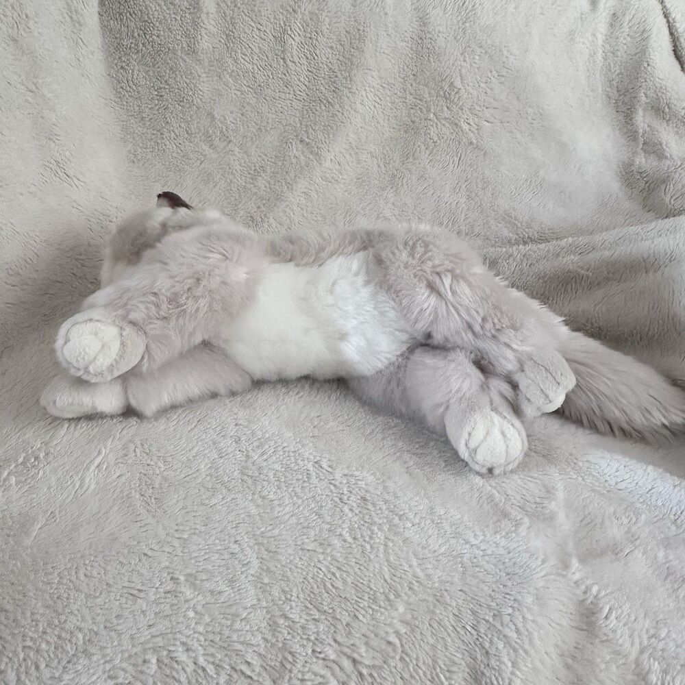 Cu-Mate Ragdoll Kitty Cat Plush Persian Siamese Realistic Stuffed Animal 14" - Picture 5 of 6